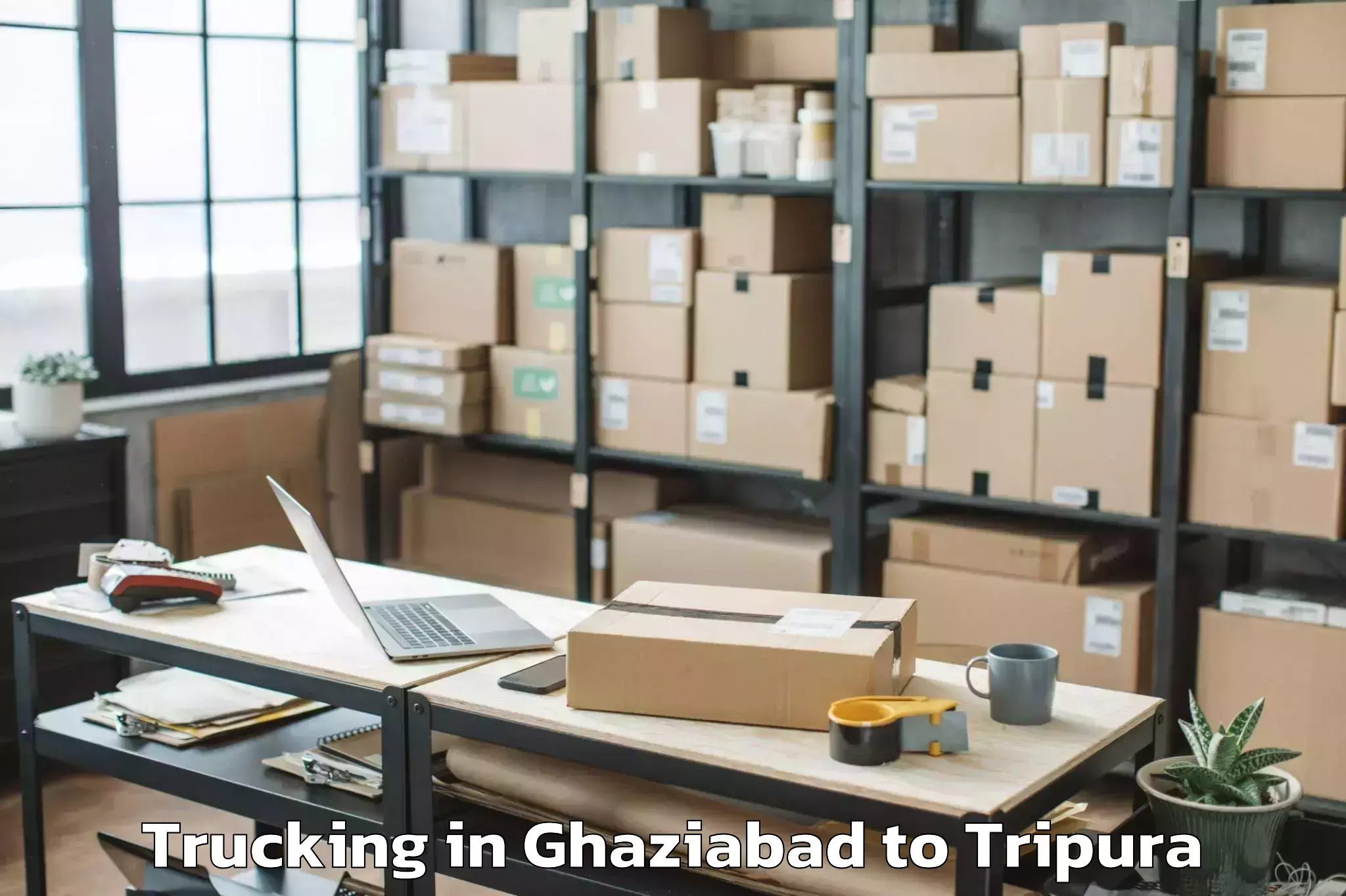 Easy Ghaziabad to Boxanagar Trucking Booking